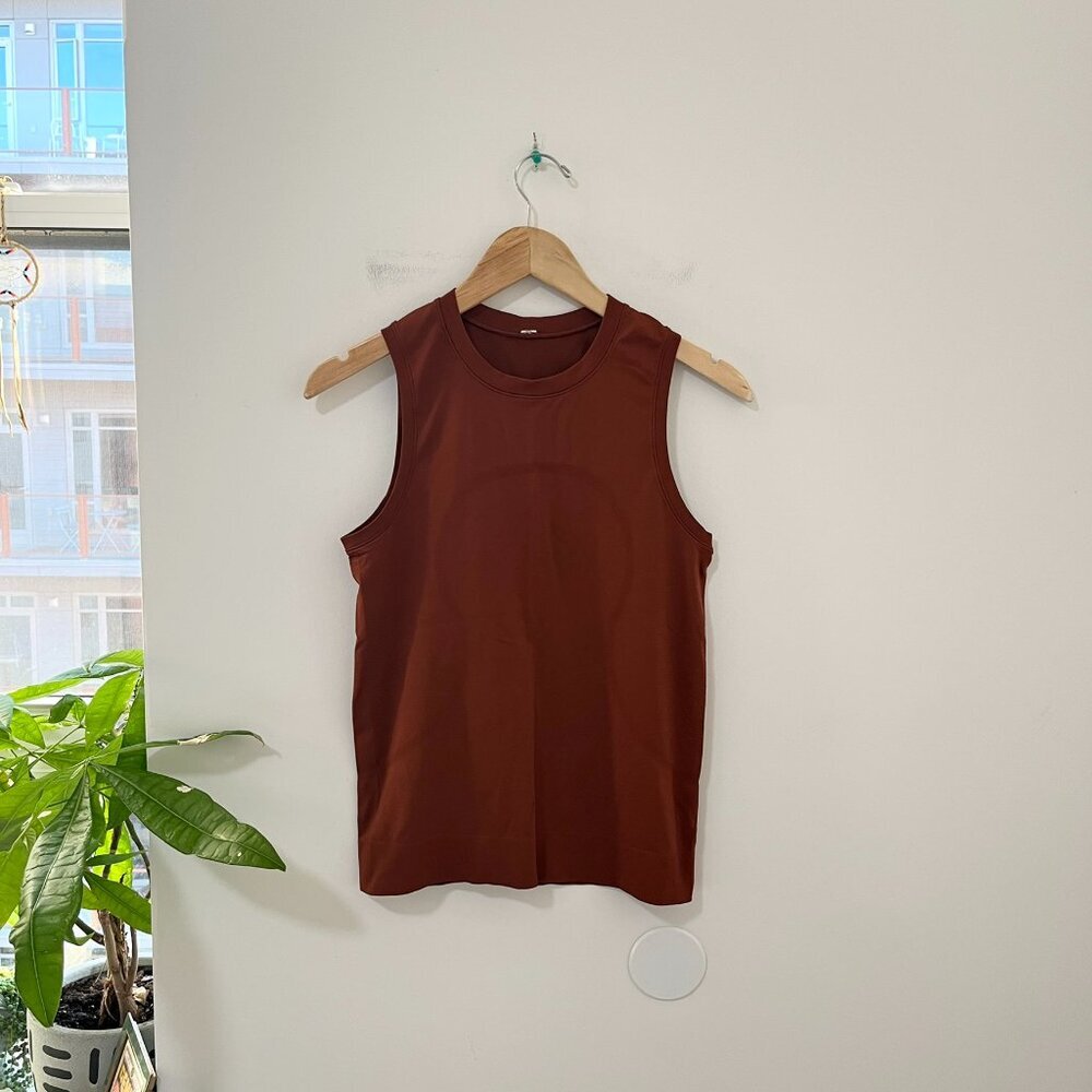 Lululemon Burnt Red Swiftly Tech Workout Tank